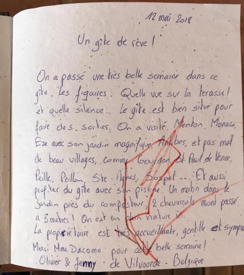 הוילה L'Escarene Les Figaires מראה חיצוני תמונה