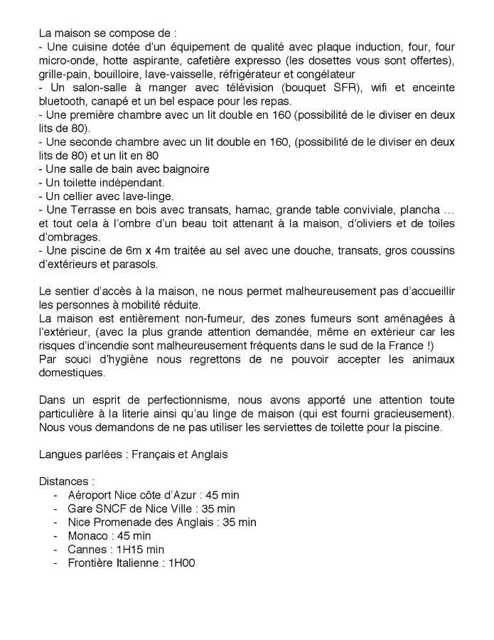 הוילה L'Escarene Les Figaires מראה חיצוני תמונה